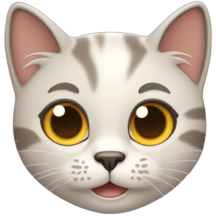 Gato feo sonriendo emoji