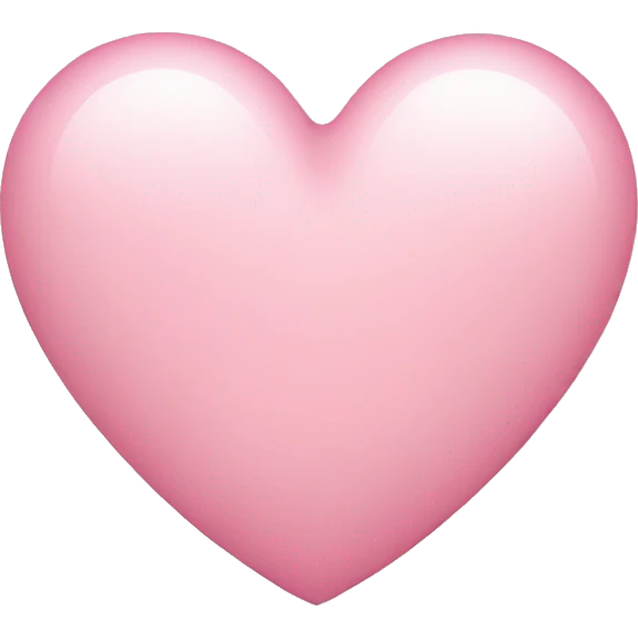 Light pink heart emoji