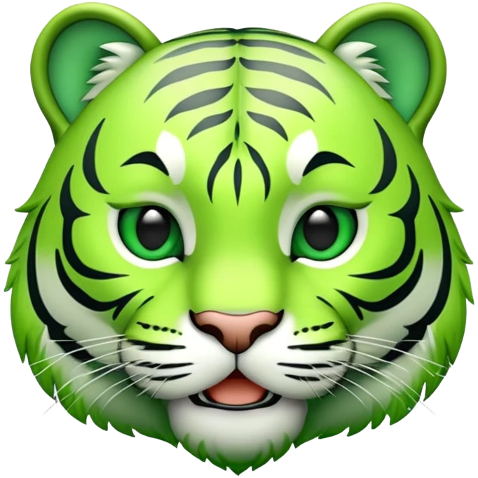 creat my an emoji for a green tiger emoji