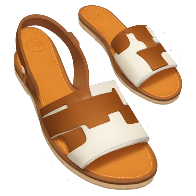 Hermès oran sandals emoji