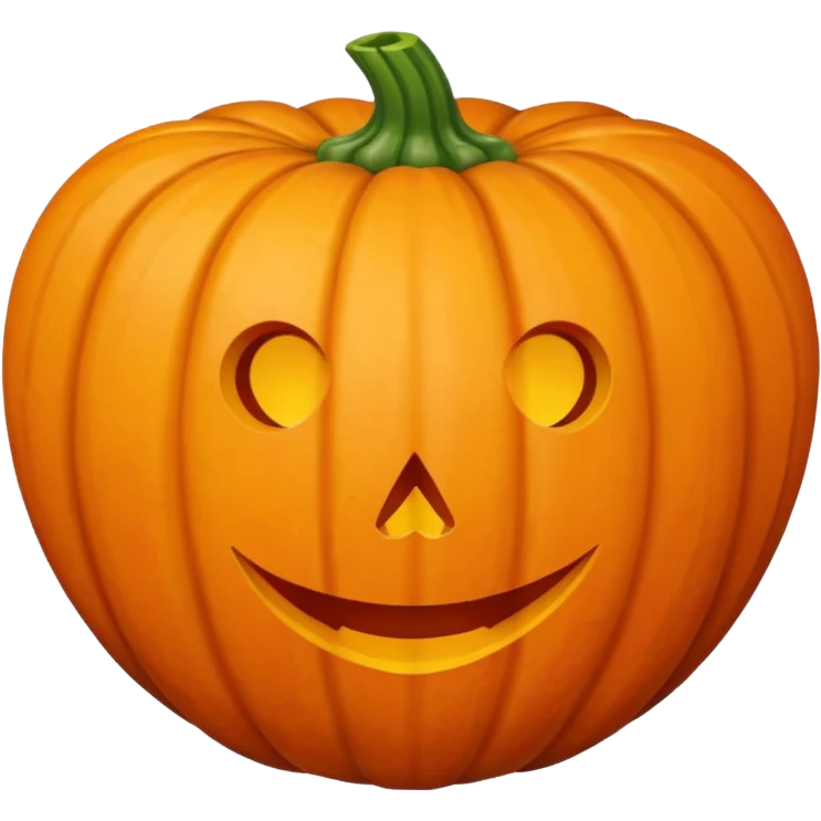 pumpkin shaped like heart emoji