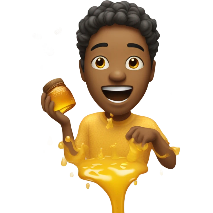 Throwing up honey emoji
