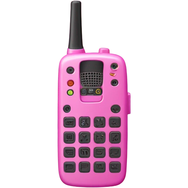 all-pink walkie talkie emoji