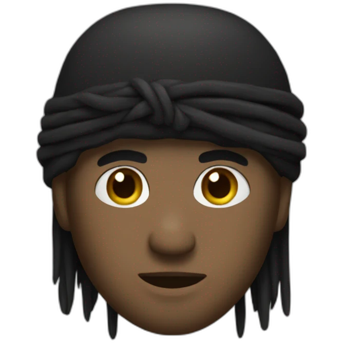 black flag "apache" emoji
