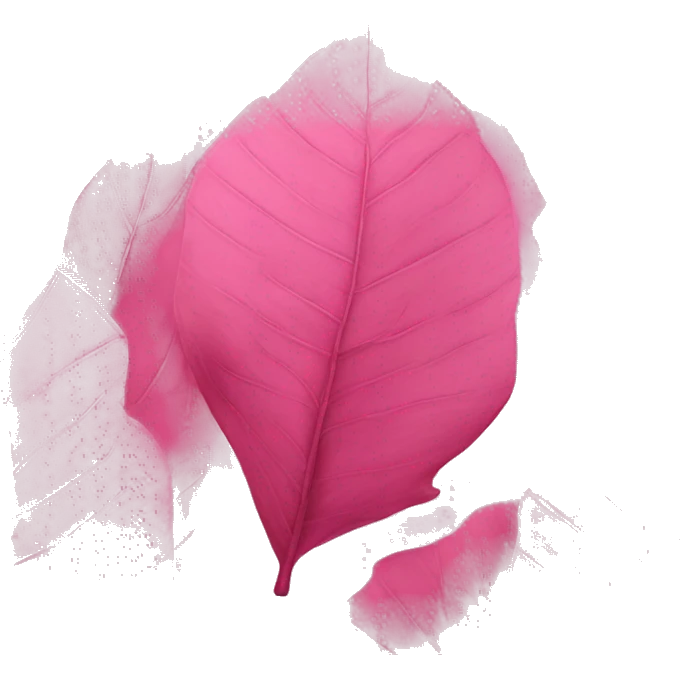 Pink leaves emoji