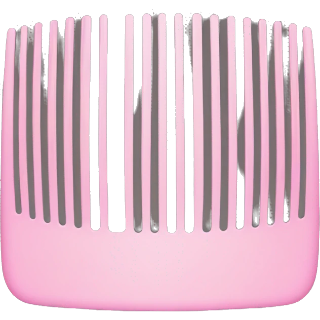 pastel pink round comb emoji