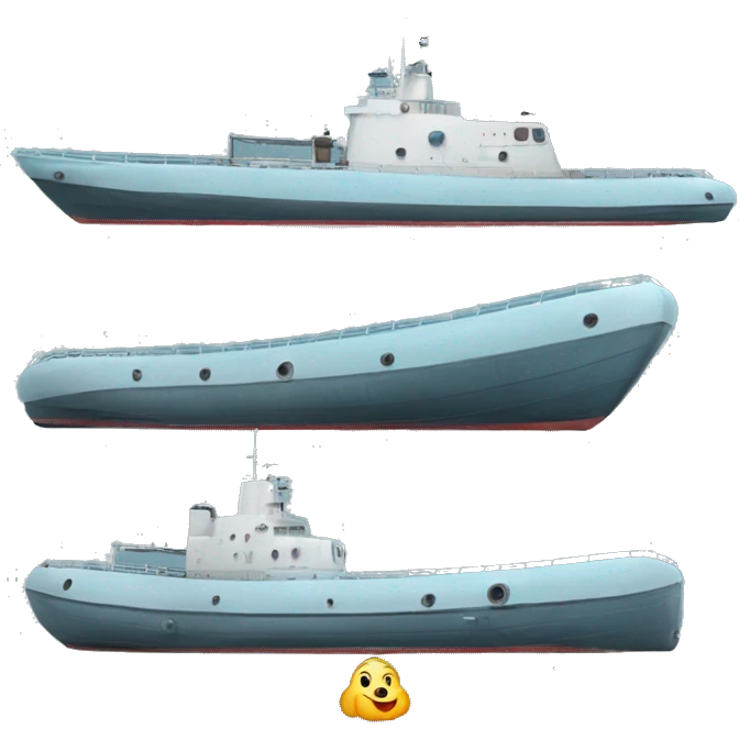 barco submarino color celeste animacion emoji