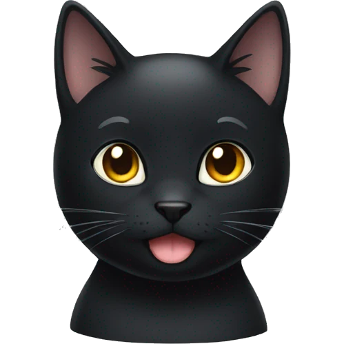 Black cat anime emoji