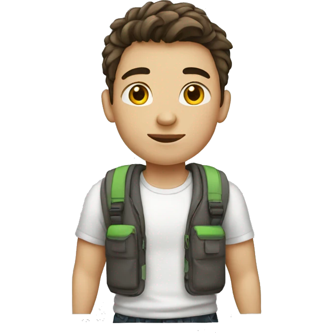 teeneger student boy white skin emoji