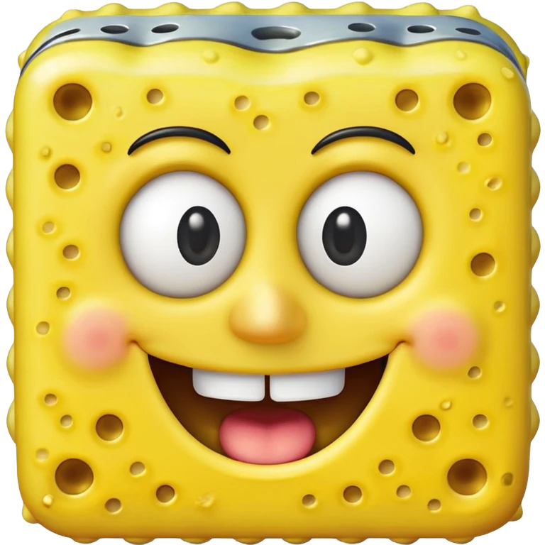 spongebob smiling with teeth emoji