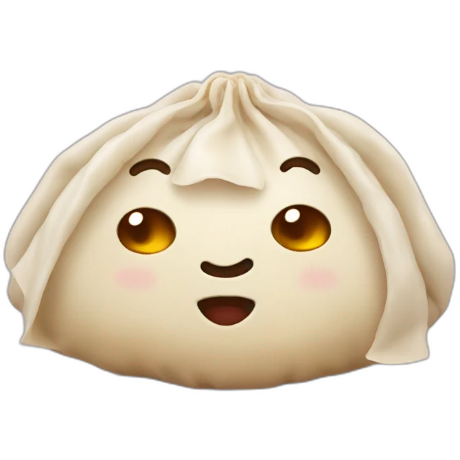 Dumpling with face  emoji