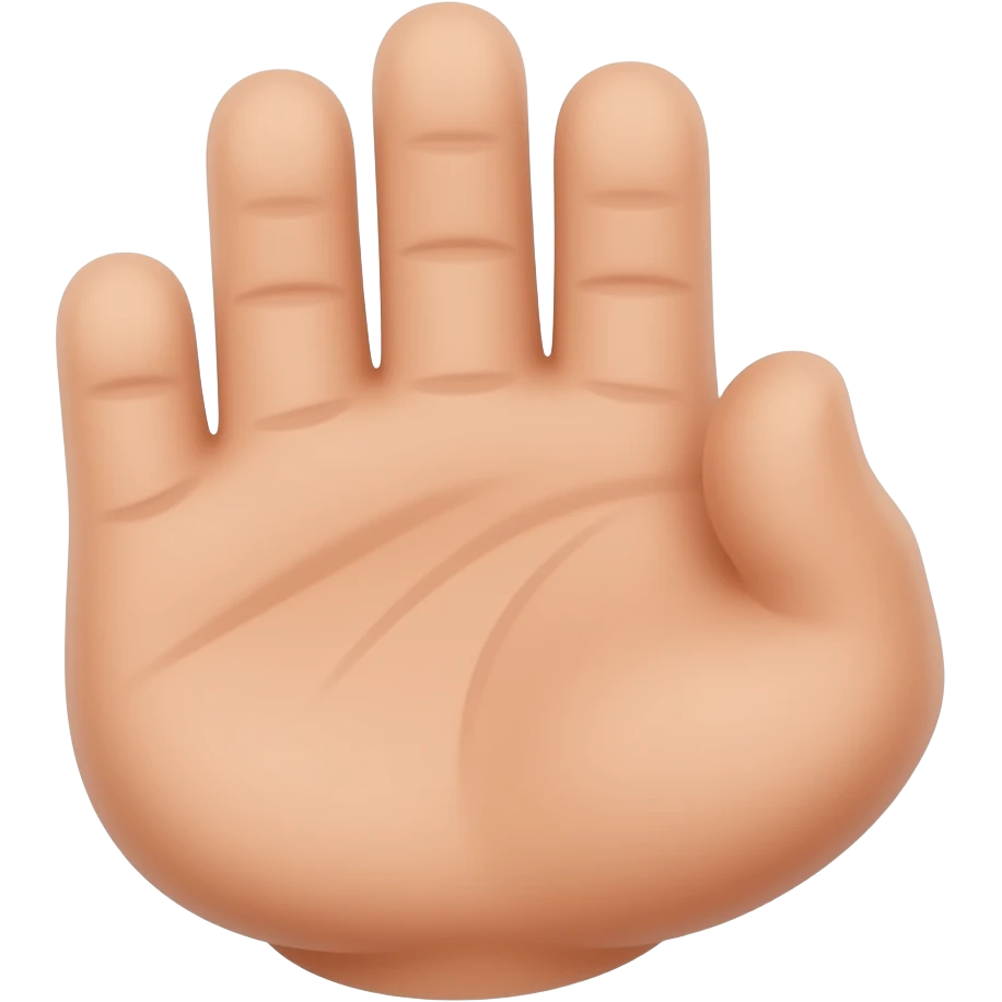 Half a thumb emoji
