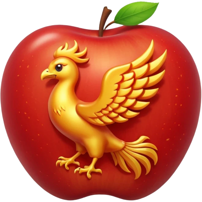 mythological phoenix emoji style apple emoji