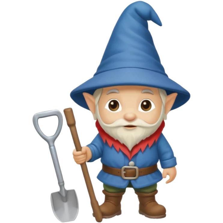 gnome with shovel emoji