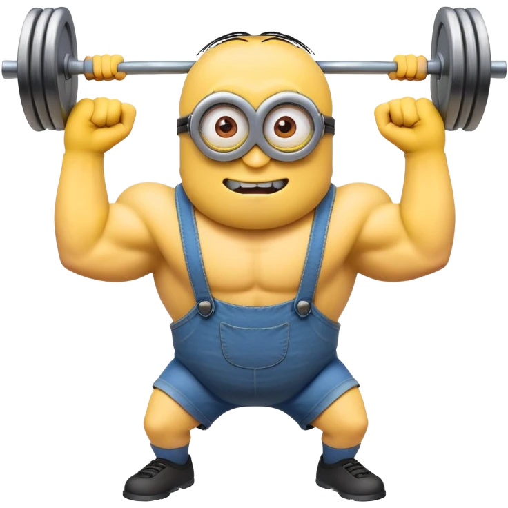 minion strong making exercices emoji