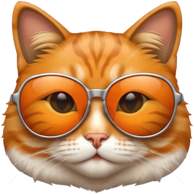Cat wearing sunglasses emoji