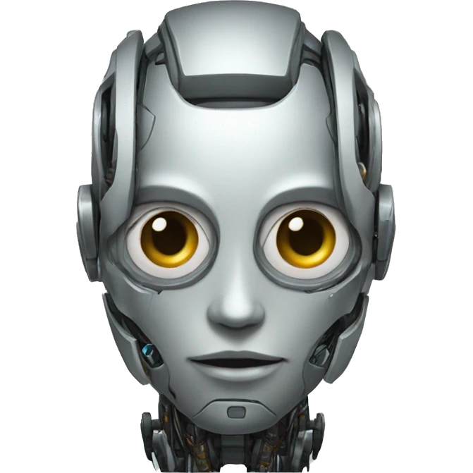 half human half robot emoji