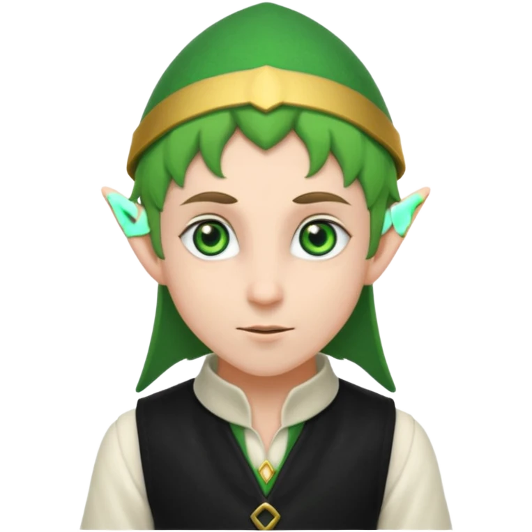 elf in black vest emoji