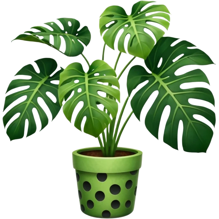 Dalmatian monstera  emoji