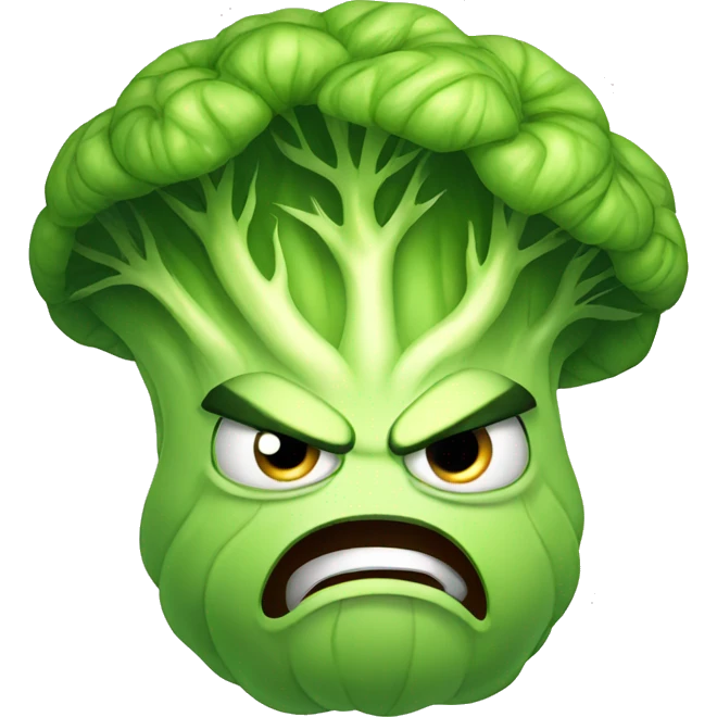 angry cabbage emoji
