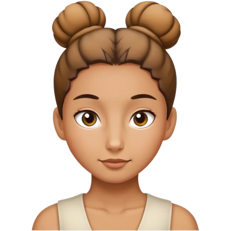 Person with a bun  emoji