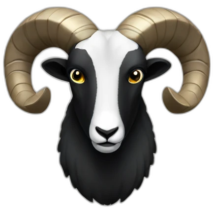 Big Black ram emoji