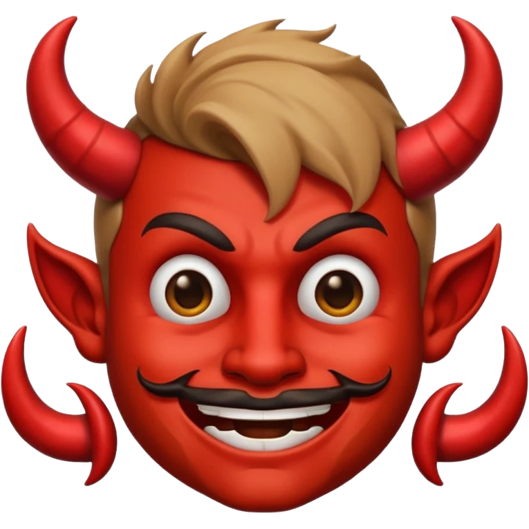 Emoji de bandido con diablito  emoji