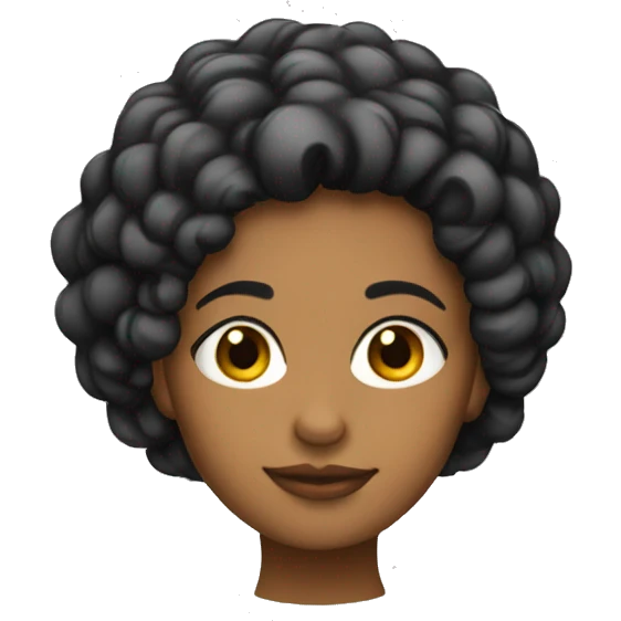 Chica de pelo negro  emoji