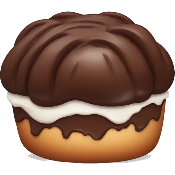 Chocolate bun emoji