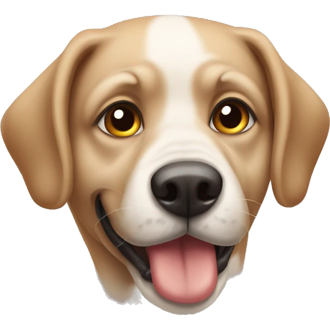 Perro con anteojos emoji