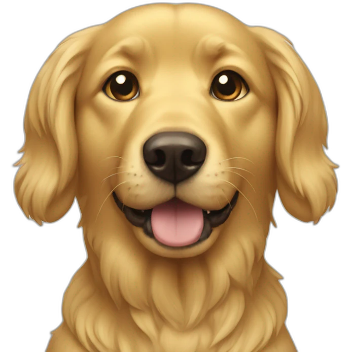 golden dog emoji