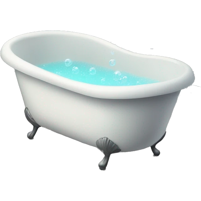 Bathtub with bubbles emoji