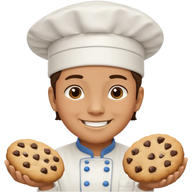 cocinera haciendo cookies emoji
