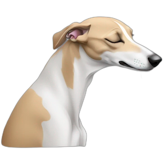 skinny whippet sleeping emoji