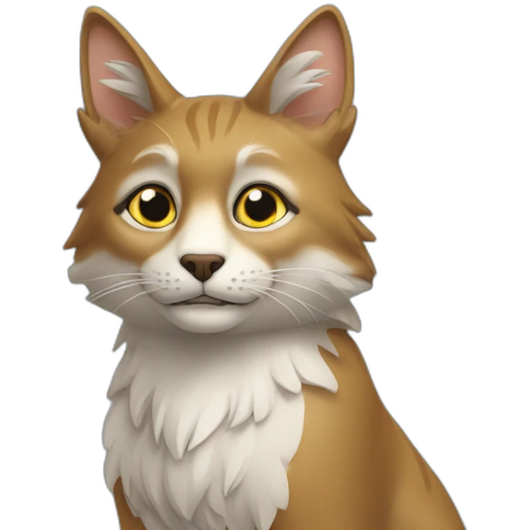 Chat sur loup emoji