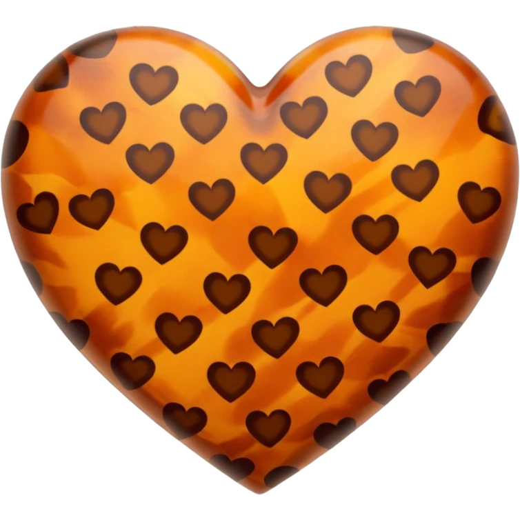 Tortoiseshell heart emoji