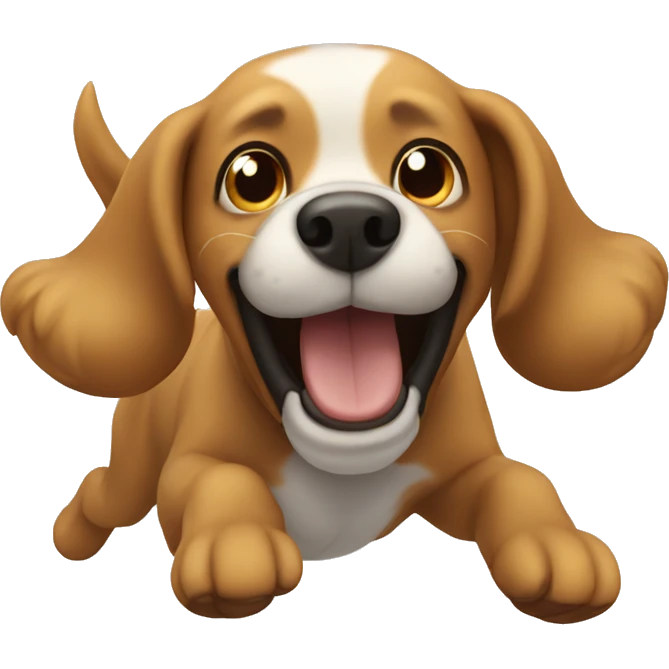Dog flying emoji
