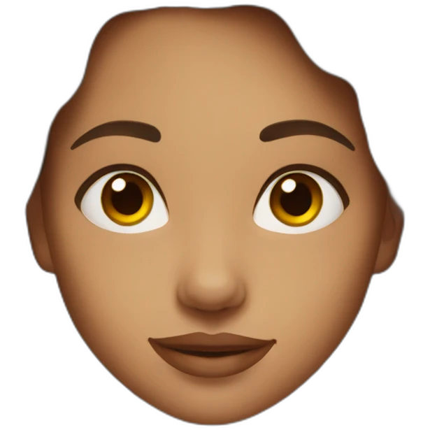beautiful girl with brown hair emoji