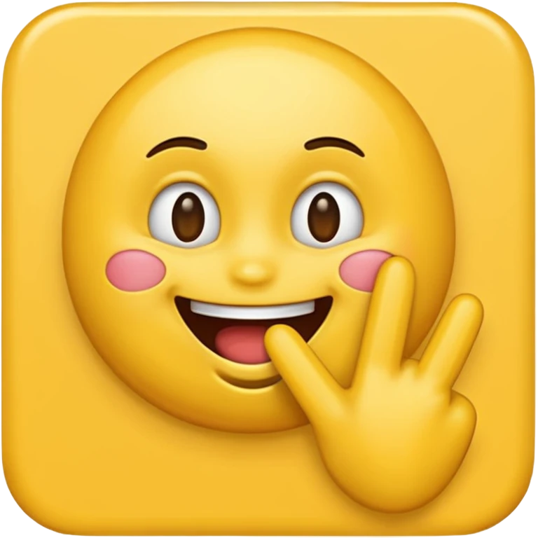 Emoji finger bite emoji