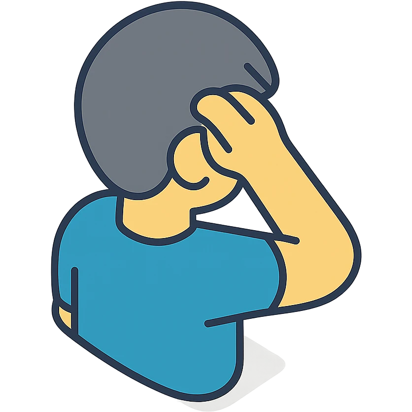 человек чешет затылок emoji