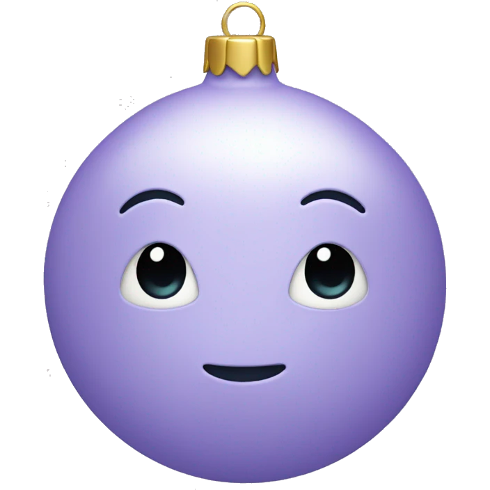Pastel purple ornament emoji