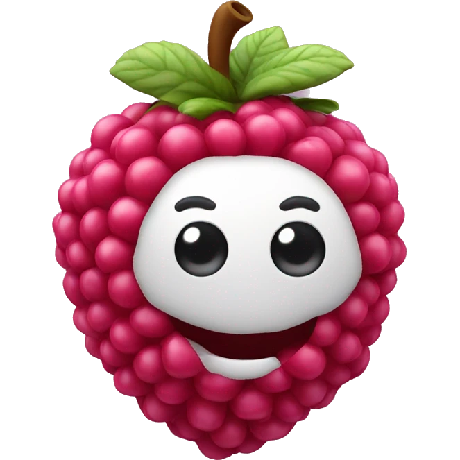3D Rasberry emoji