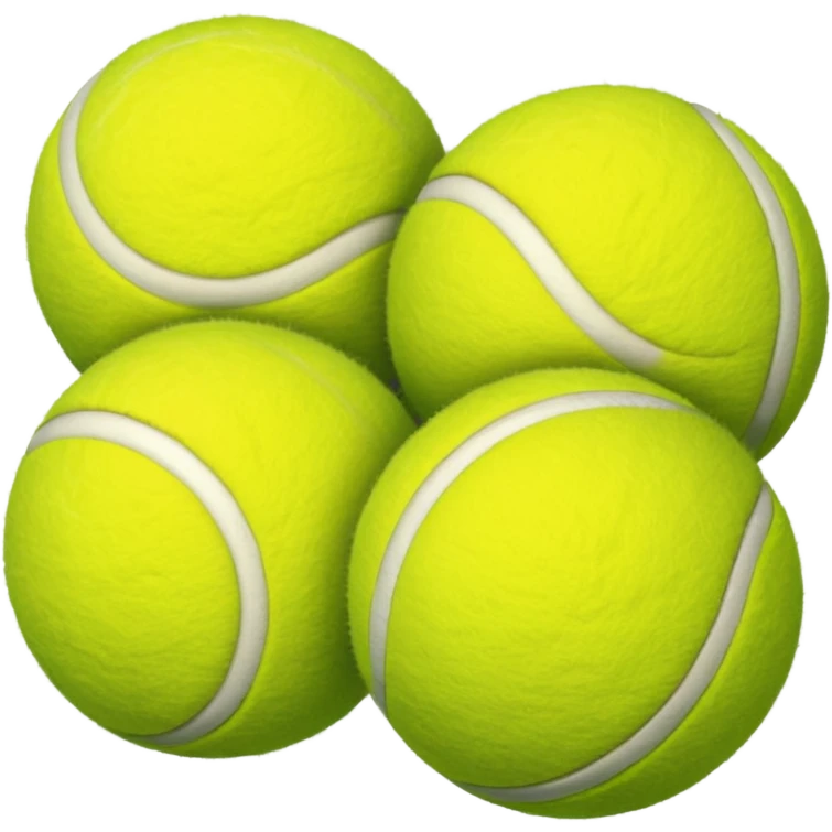 Colored tennis balls emoji