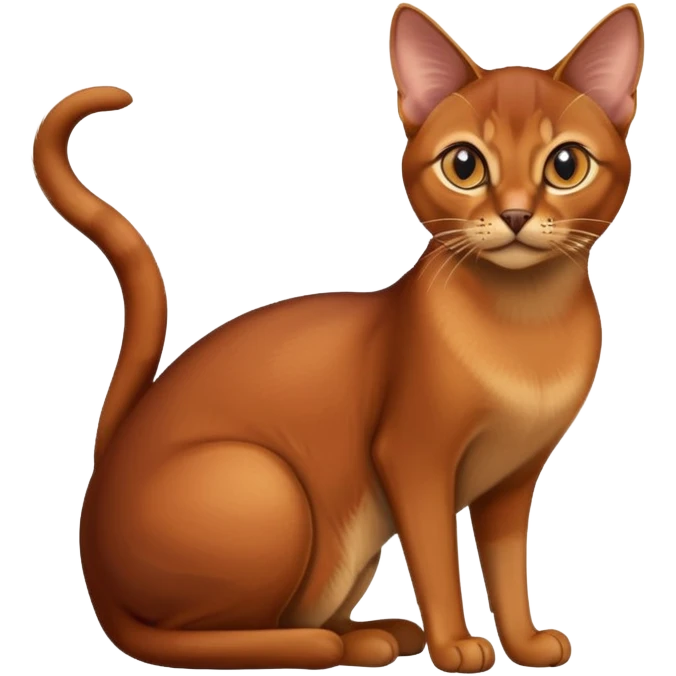 Abyssinian cat emoji
