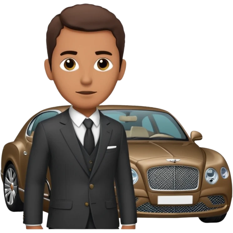 Abid abedi as Principalwith his Bentleyo emoji