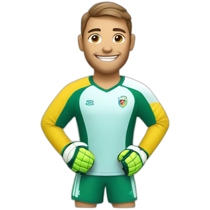 happy goalkeeper emoji
