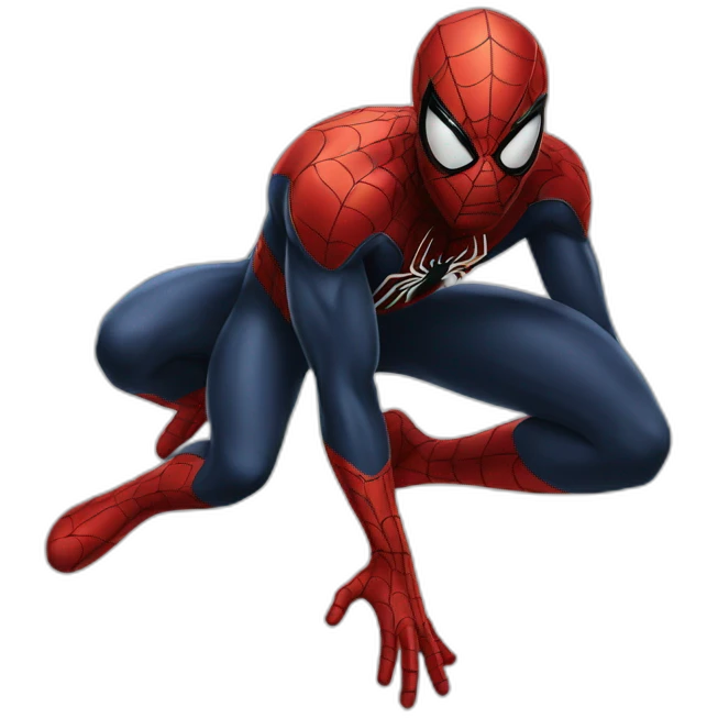 Black spider man emoji