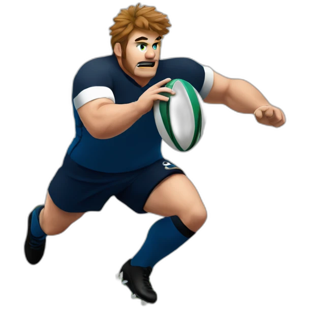 A rugby playing scotsman emoji