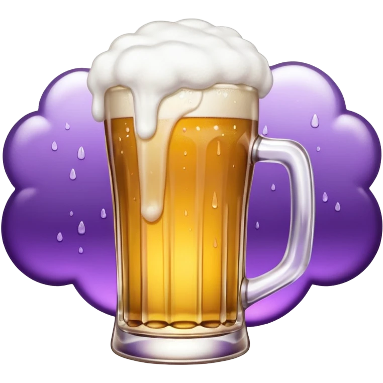 beer white and purple emoji