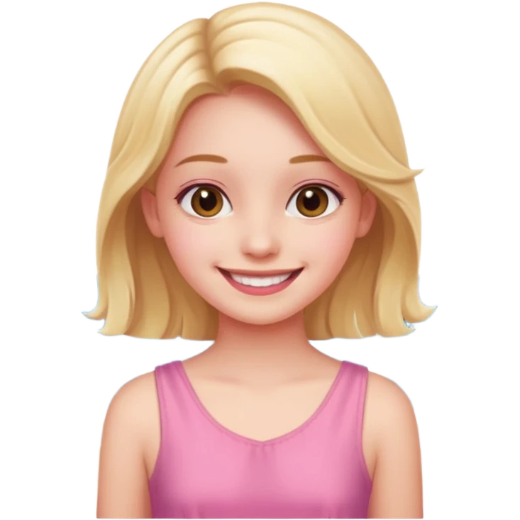GIRL IN pink on the beach emoji
